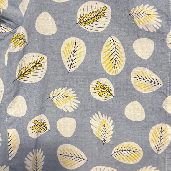 Shana Womens Tunic Lagenlook Art to Wear SIZE SMALL Button Up LEAF Print Fall - Picture 13 of 13